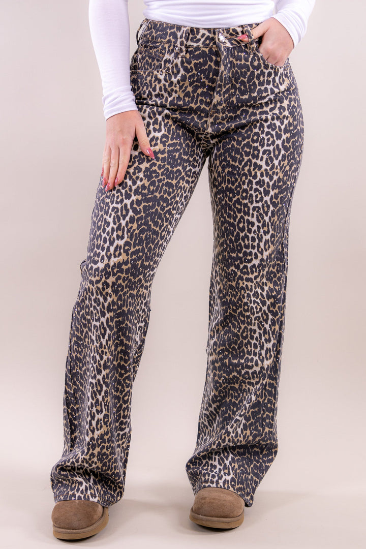 Noom leopard glitter jeans